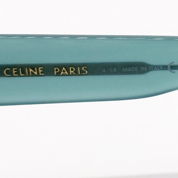 NEW CELINE CL40280U 93A WOMEN SHINY LIME TRANSPARENT SUNGLASSES CELINE - Picture 12 of 14